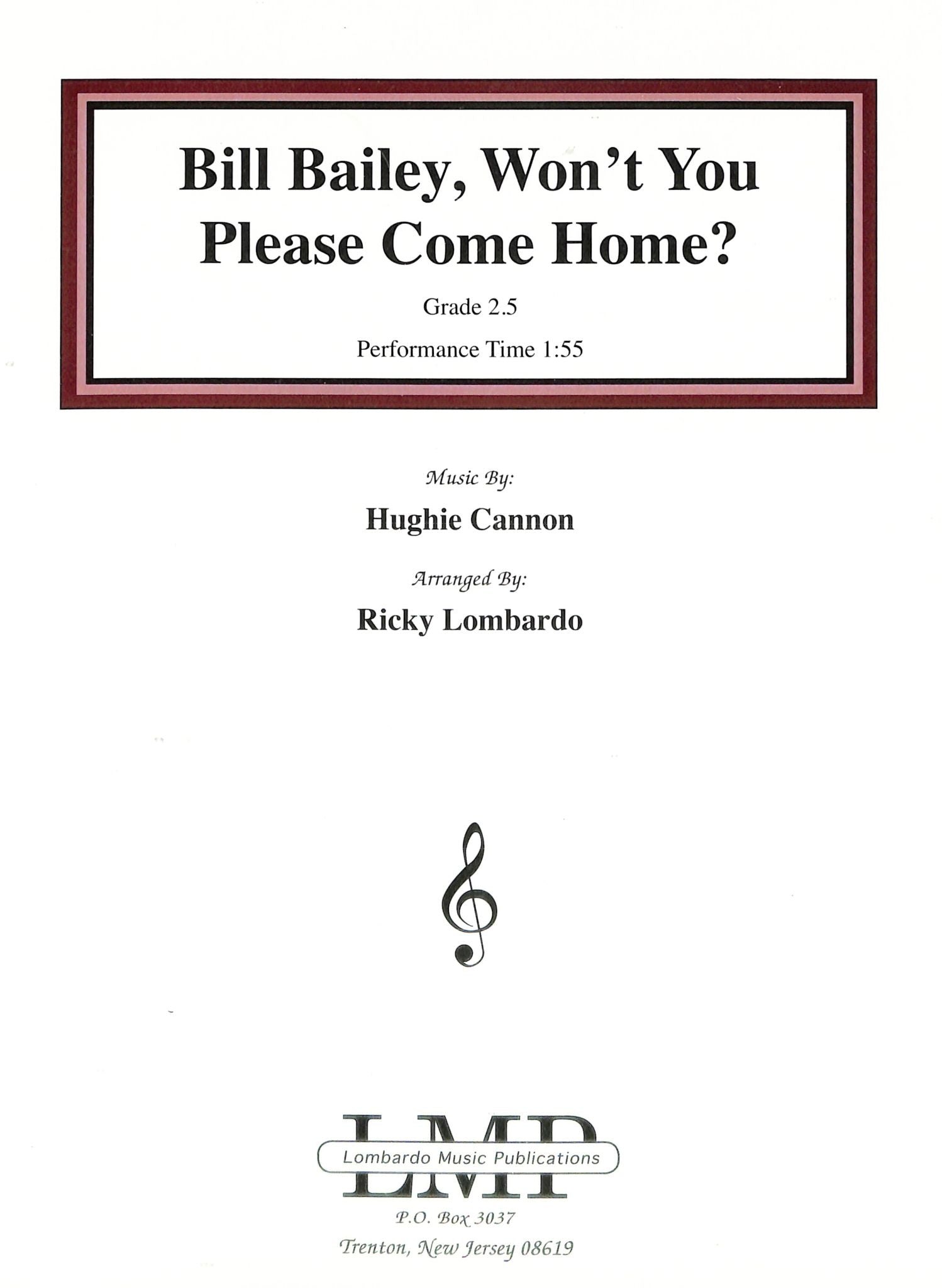 Cannon, H :: Bill Bailey, Won't You Please Come Home?