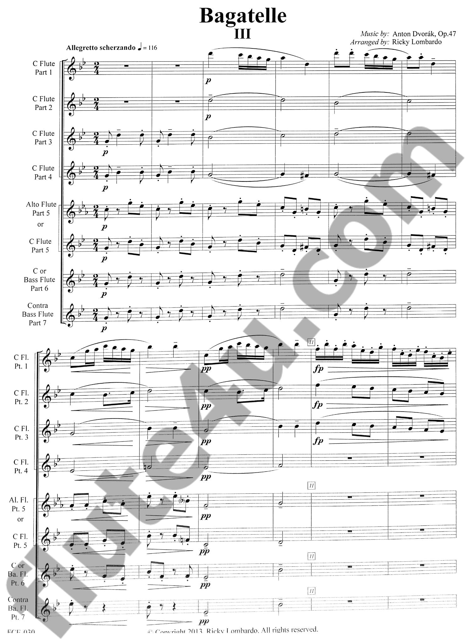 Dvorak, A :: Bagatelles III - IV - V