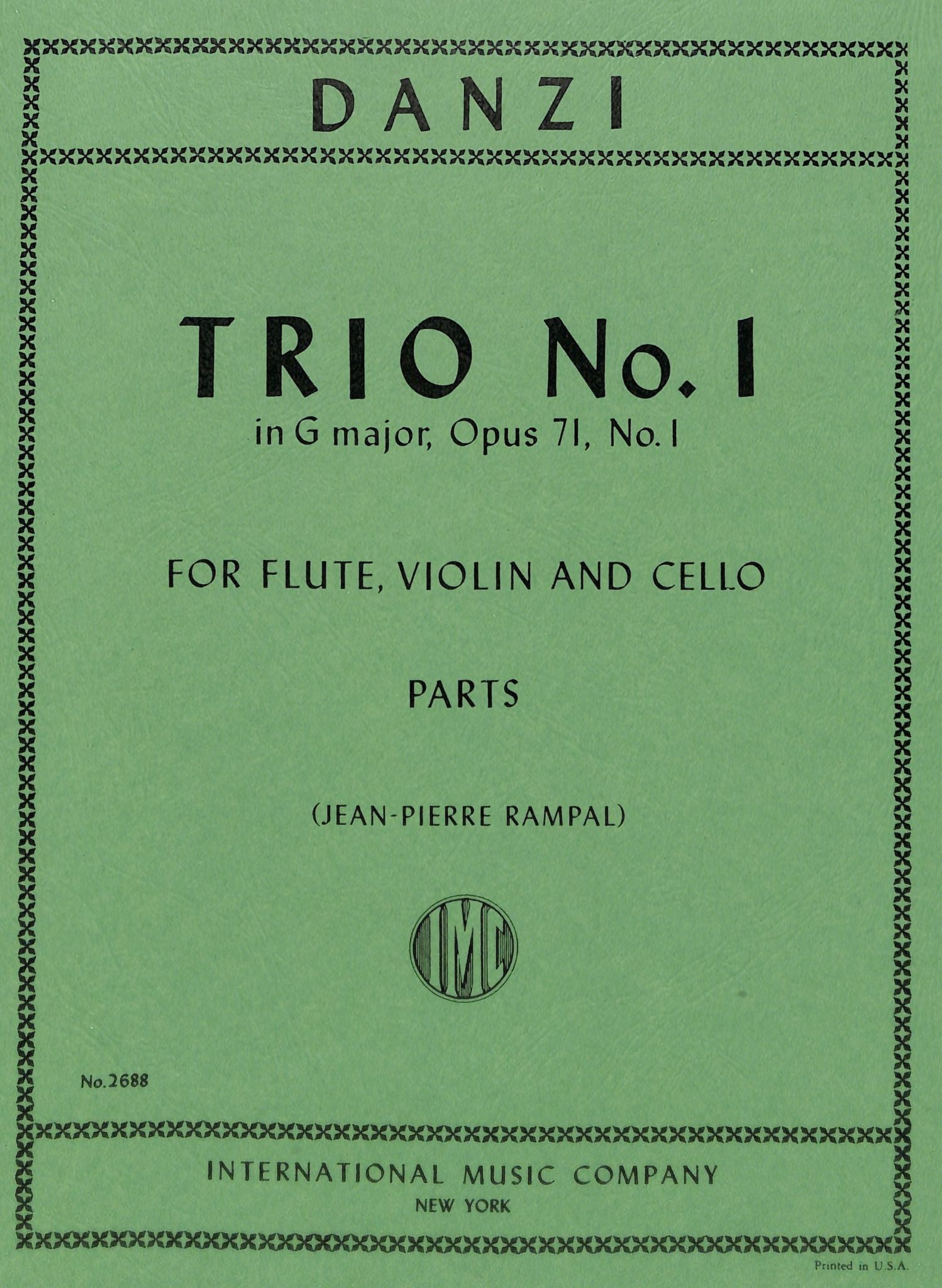 Danzi, F :: Trio No. 1 in G Major, op. 71