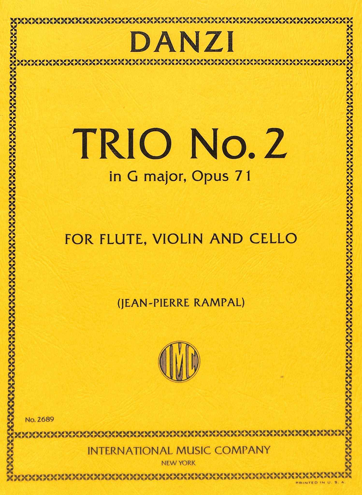 Danzi, F :: Trio 2 in E minor, op. 71