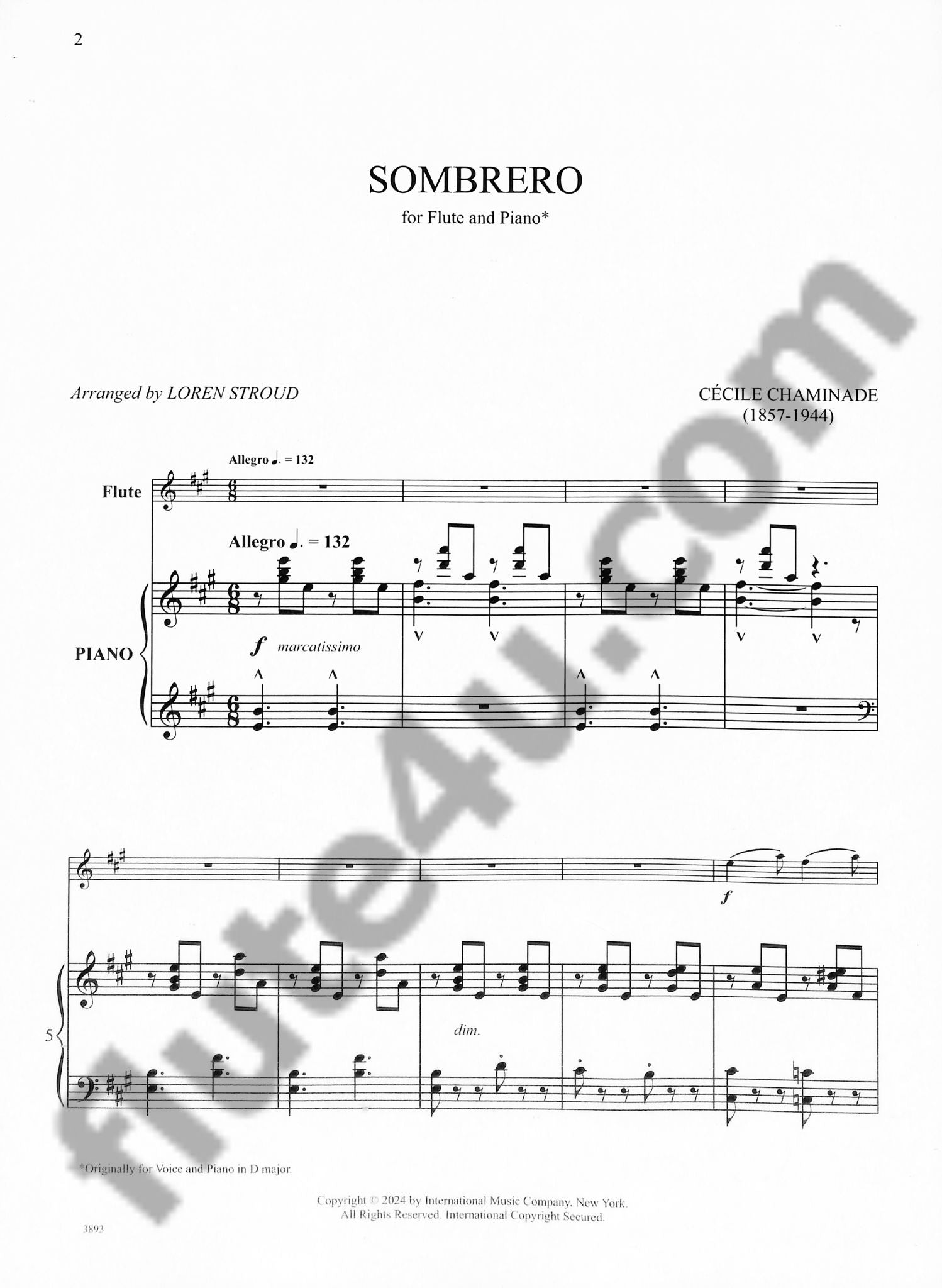 Chaminade, C :: Sombrero