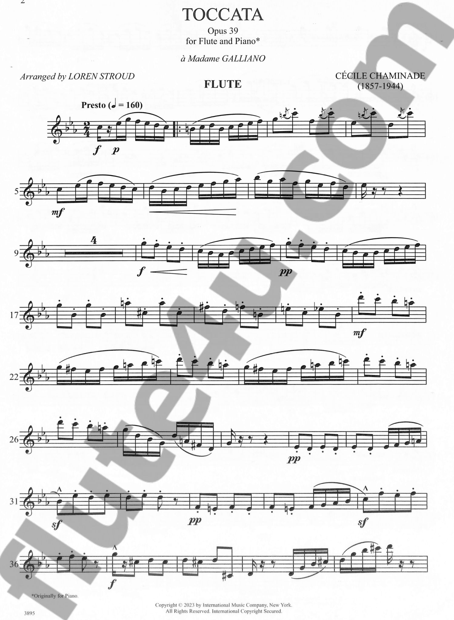 Toccata, op. 39