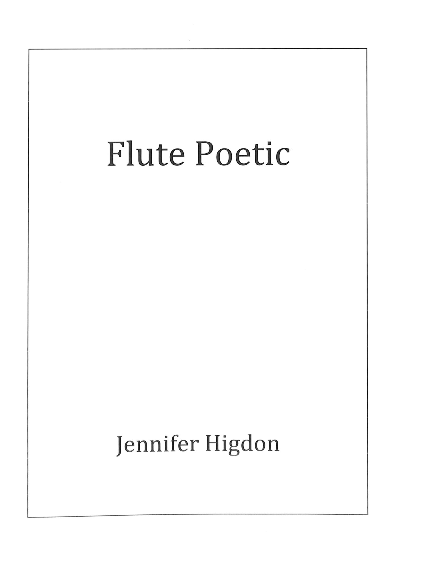Higdon, J :: Flute Poetic
