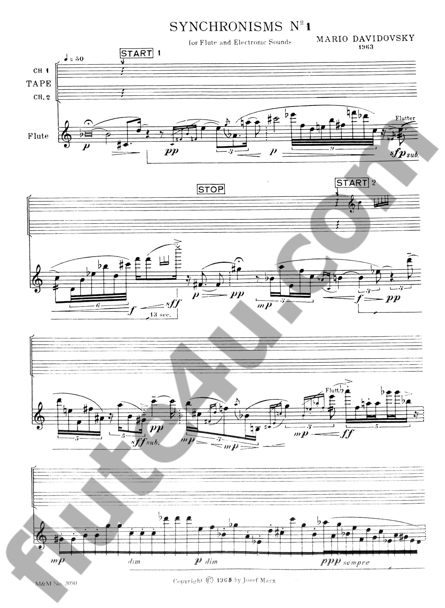 Davidovsky, M :: Synchronisms No. 1
