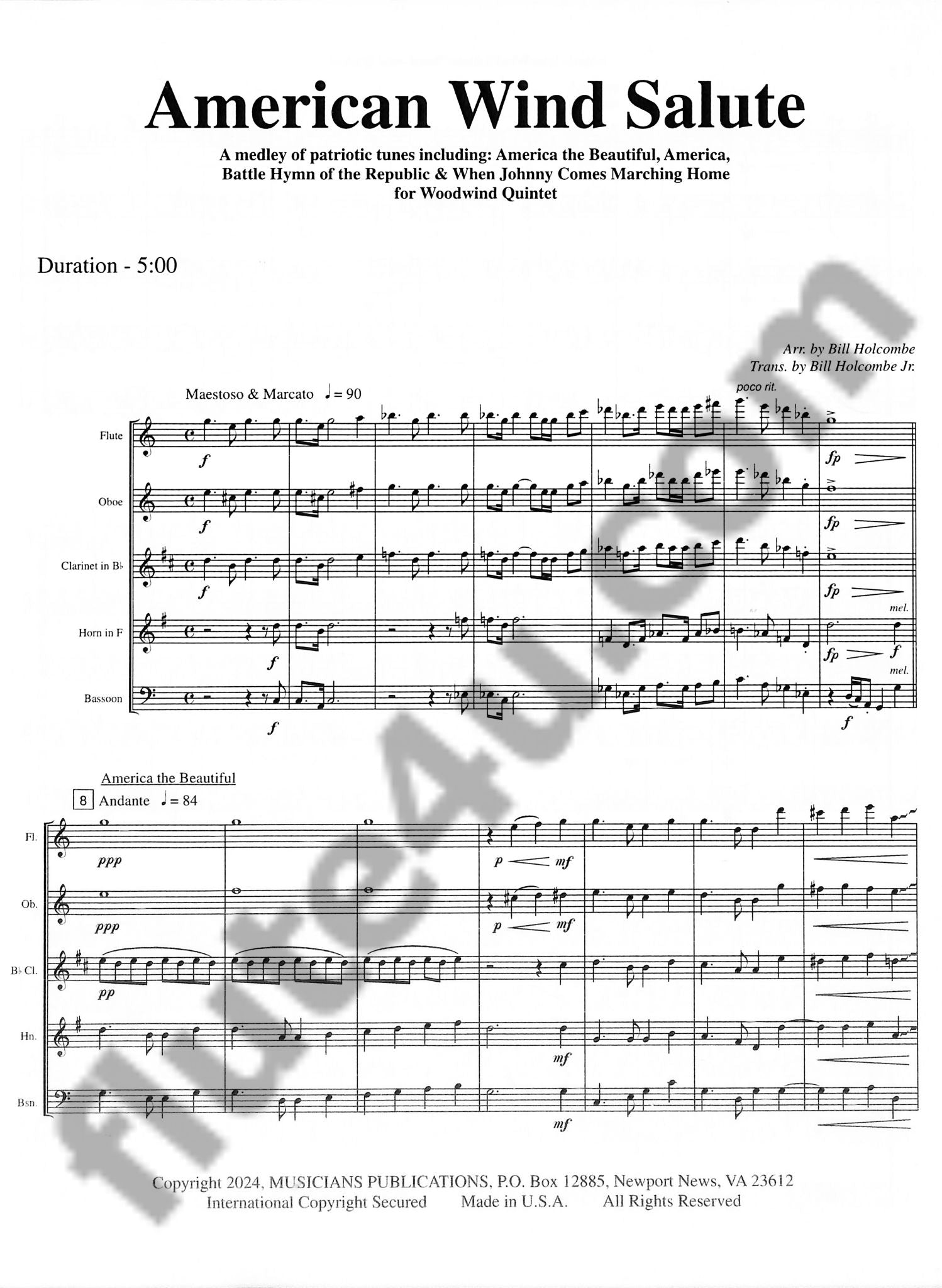 Holcombe, B :: American Wind Salute
