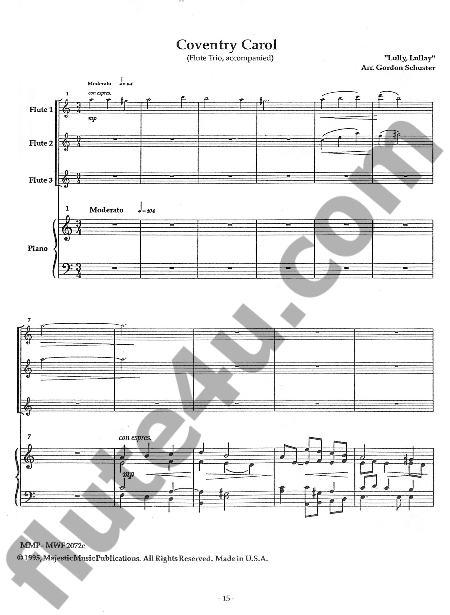 Traditional :: Majestic Flute Trios for Christmas Vol. 1