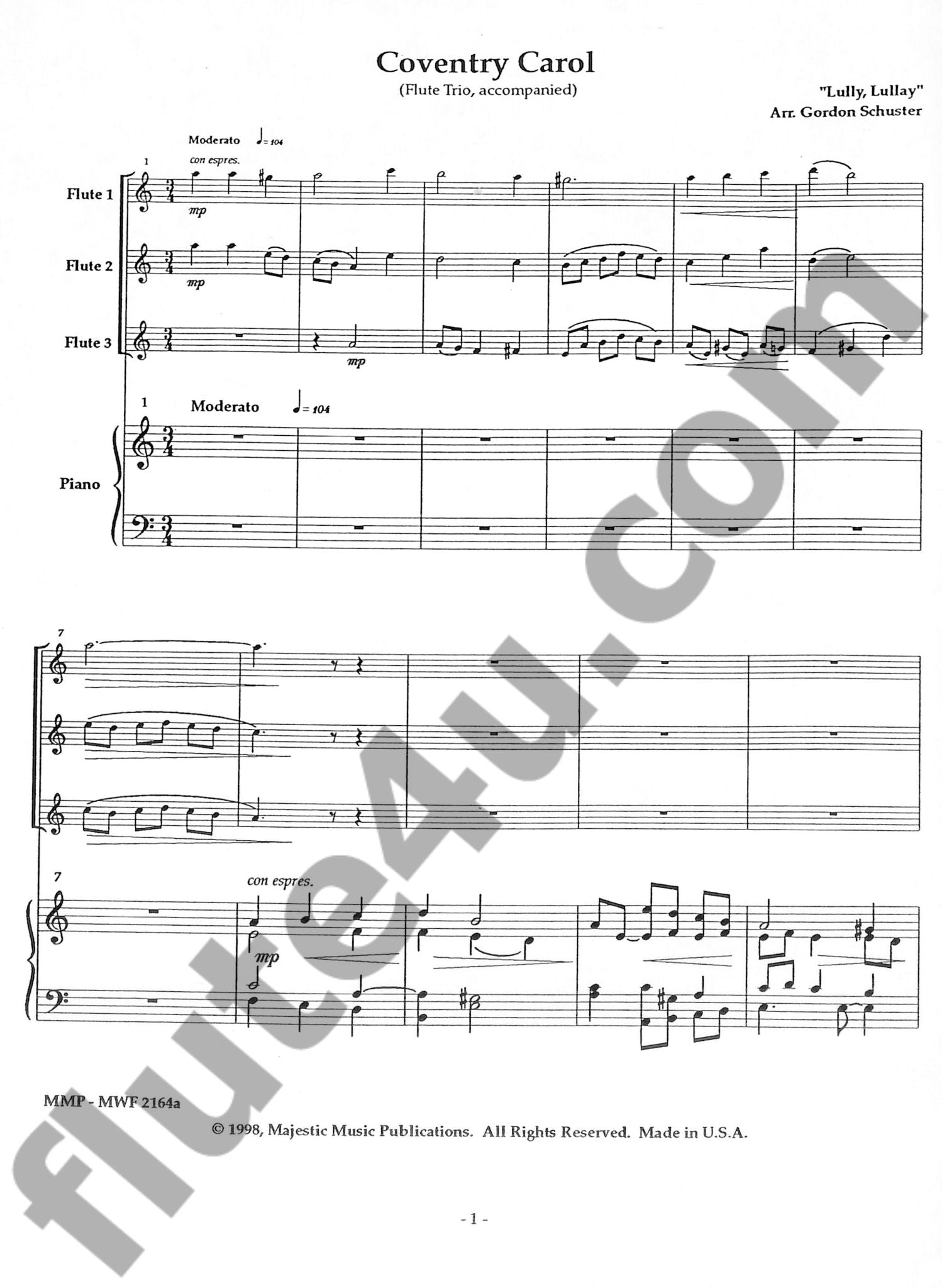 Traditional :: Majestic Flute Trios Christmas, Vol. 3