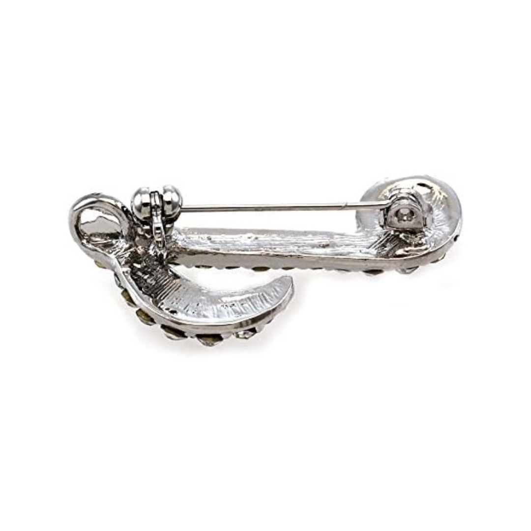 Pin - Rhinestone Eighth Note