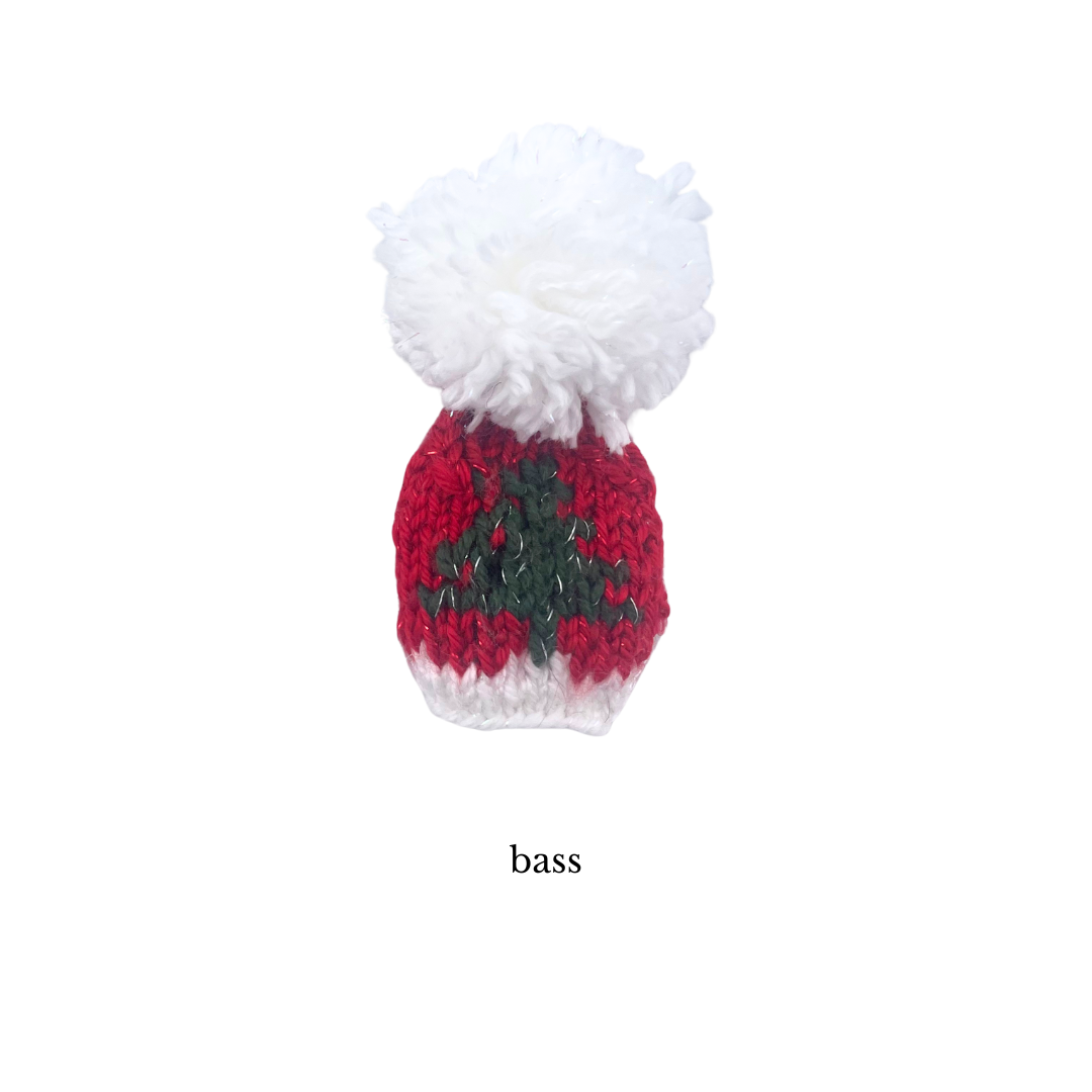 Red with Green TreeFlute Hat for Bass Flute