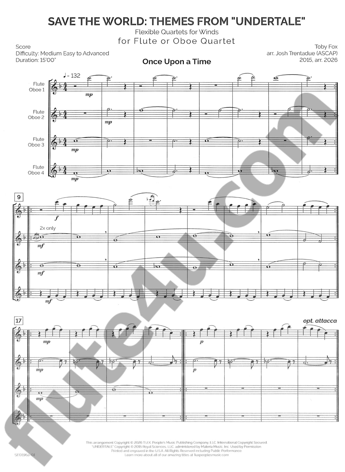 Fox, T :: Save the World: Themes from Undertale