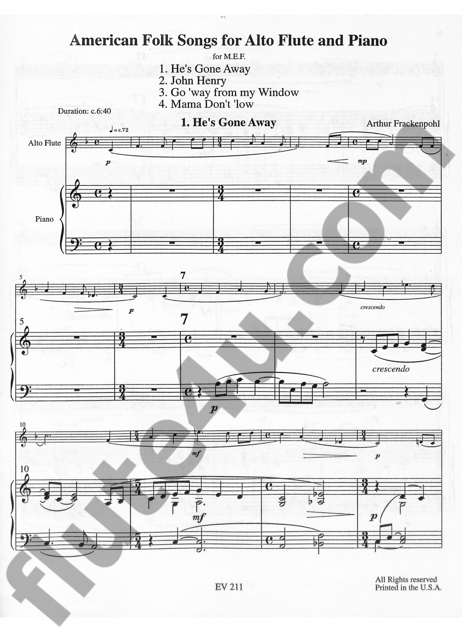 Frackenpohl, A :: American Folk Songs