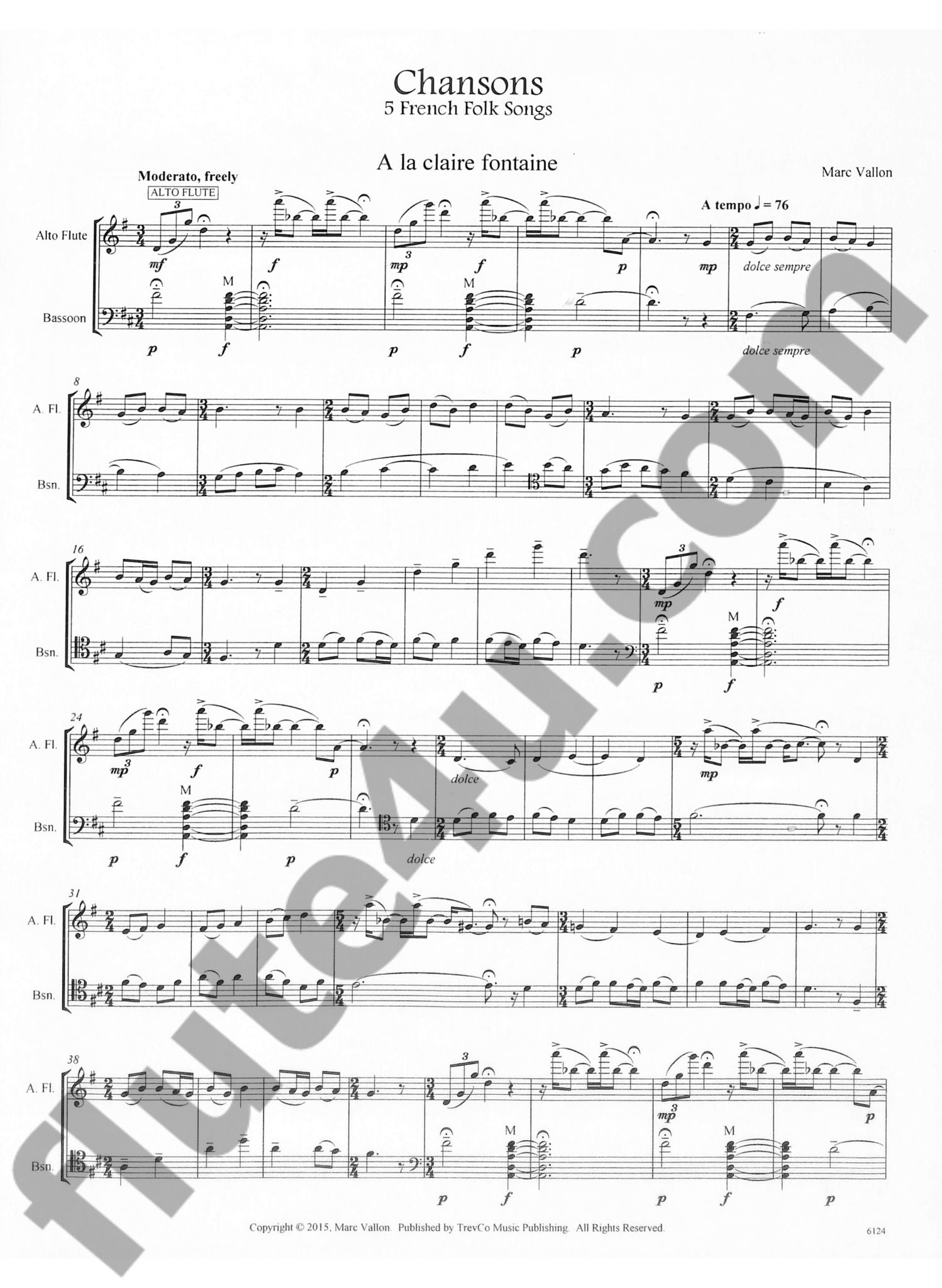 Vallon, M :: Chansons: 5 French Folk Songs