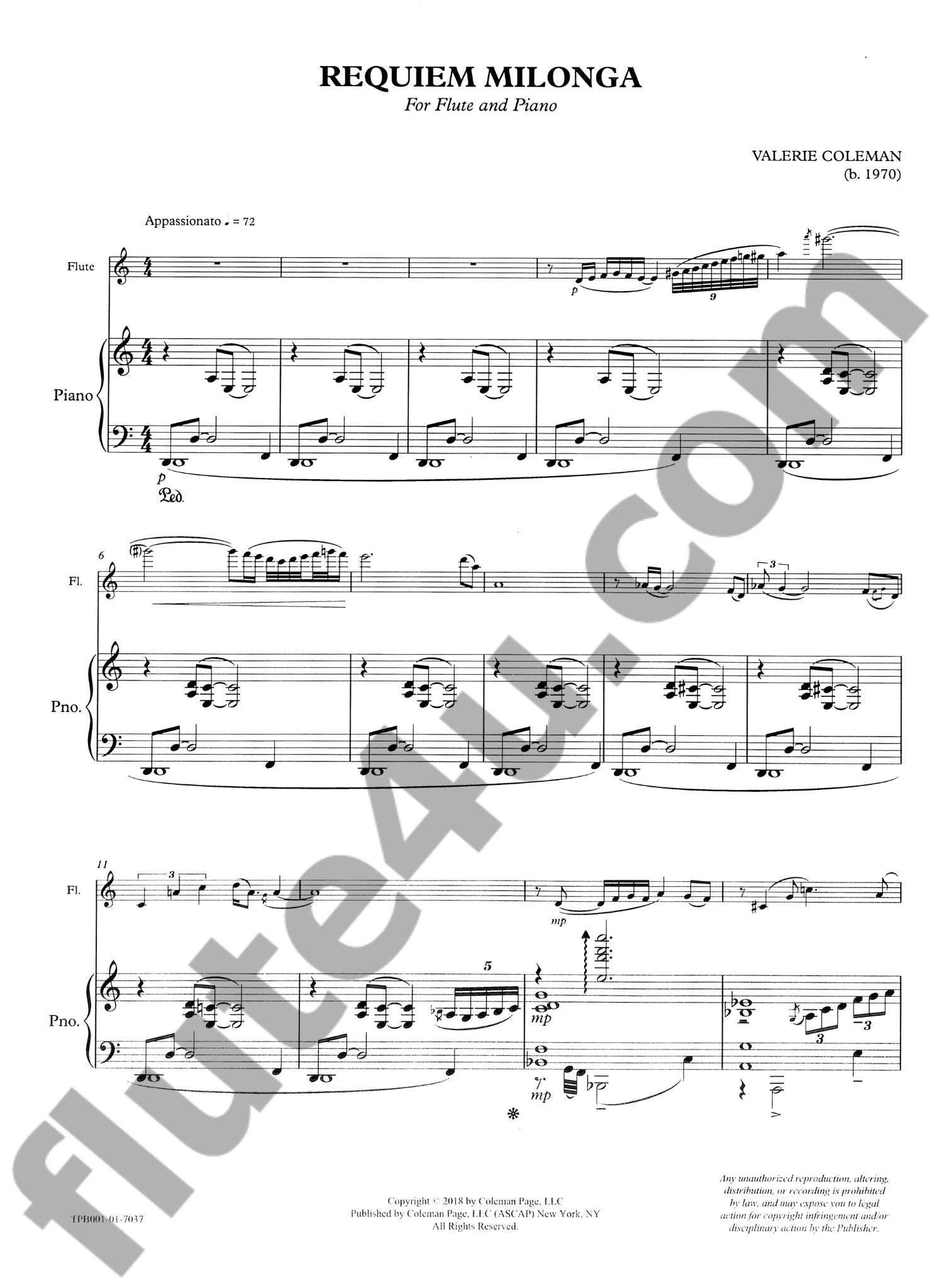 Coleman, V :: Requiem Milonga