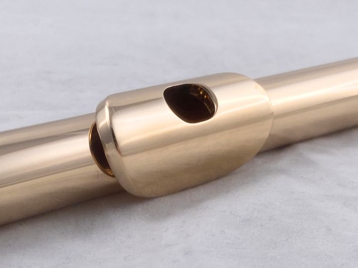 Headjoint - Miyazawa 9k Gold MZ9 with Platinum Riser and Engraved 14k