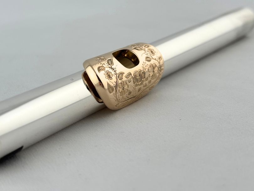 Headjoint - Miyazawa Sterling silver MZ-7 with 9k Gold Lip Plate and 14k Gold Riser (Pre-Owned)