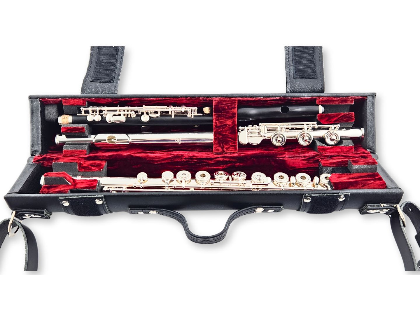 Wiseman Leather Flute & Piccolo Combo Case