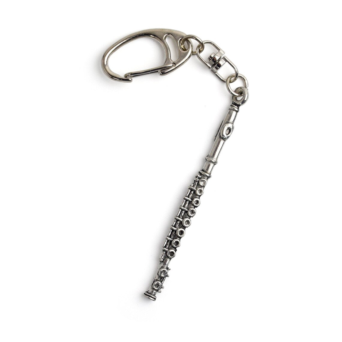 Keychain - Pewter Flute