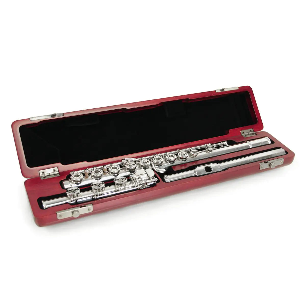 Professional Wooden B Foot Flute Case