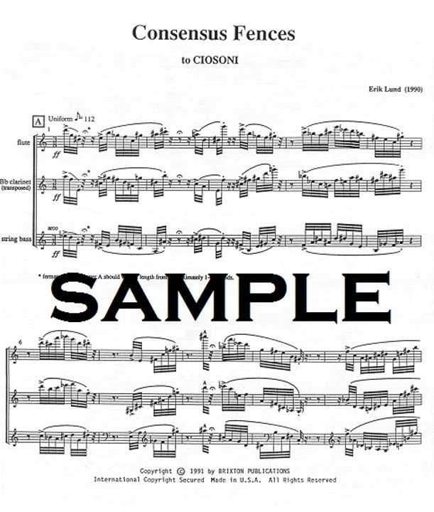 Lund, E :: Consensus Fences
