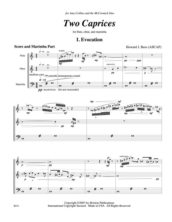 Buss, HJ :: Two Caprices