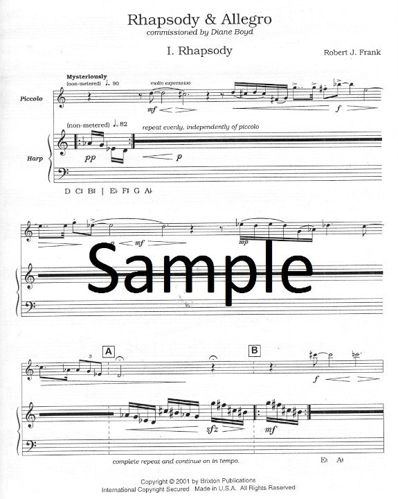 Frank, RJ :: Rhapsody & Allegro