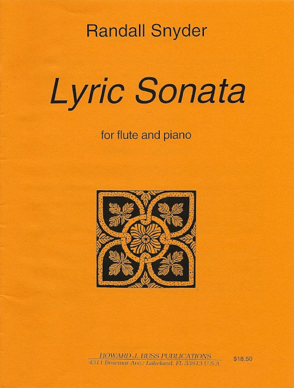 Snyder, R :: Lyric Sonata