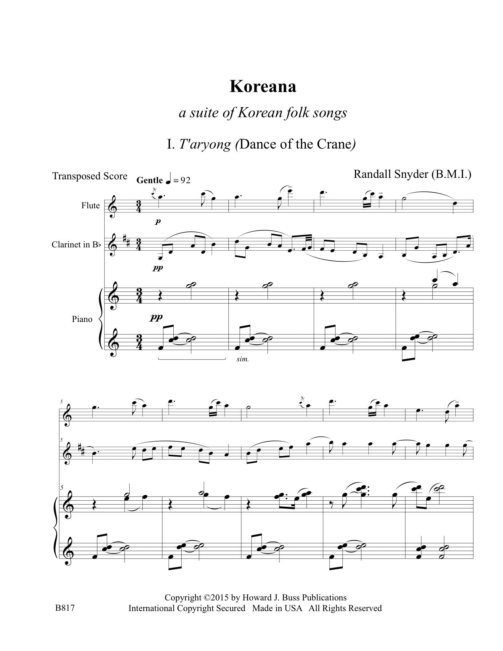 Snyder, R :: Koreana