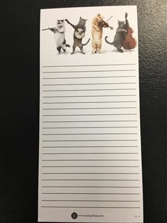Note Pad - Cats Love Music
