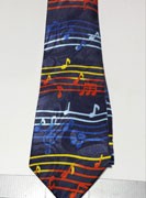 Neck Tie - Multi Color Music Notes