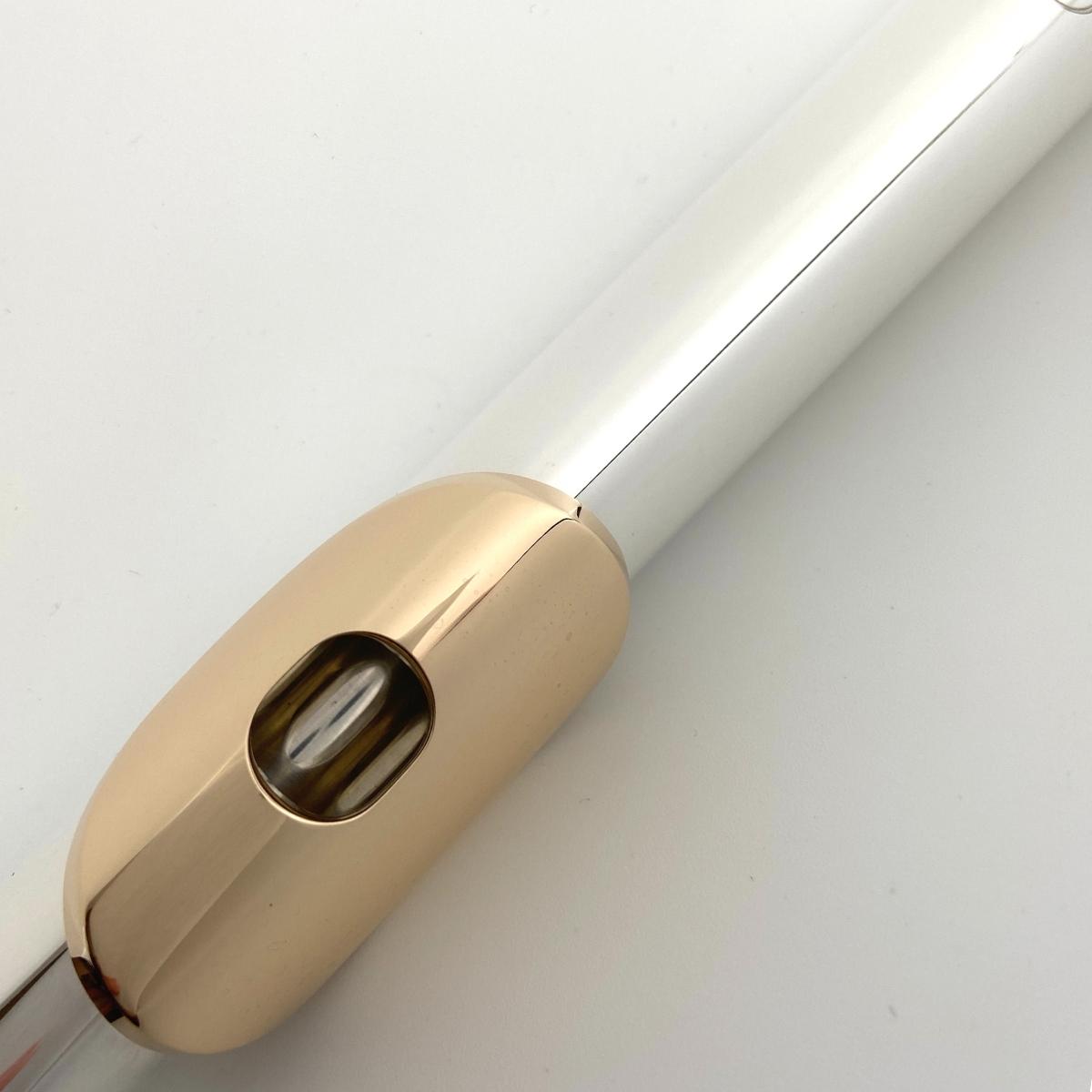 Miyazawa Headjoint MZ6 Heavy Wall, 9K Lip Plate, w/ Platinum Riser