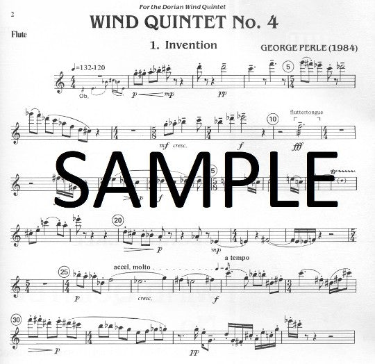 Perle, G :: Wind Quintet No. 4