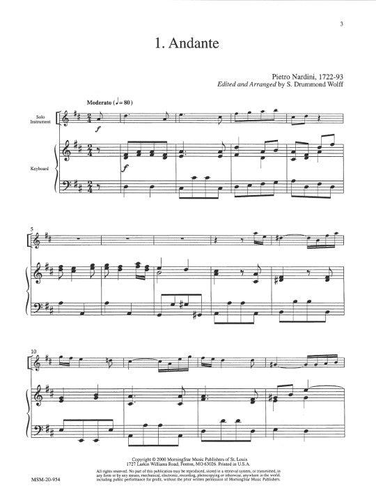 Various :: Baroque Music for Solo Instrument and Keyboard: Set 5