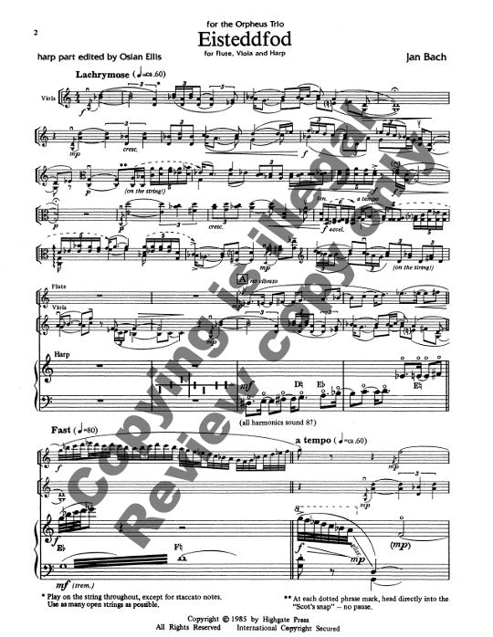 Bach, J :: Eisteddfod