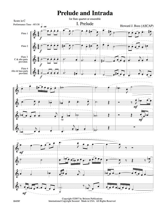 Buss, HJ :: Prelude and Intrada