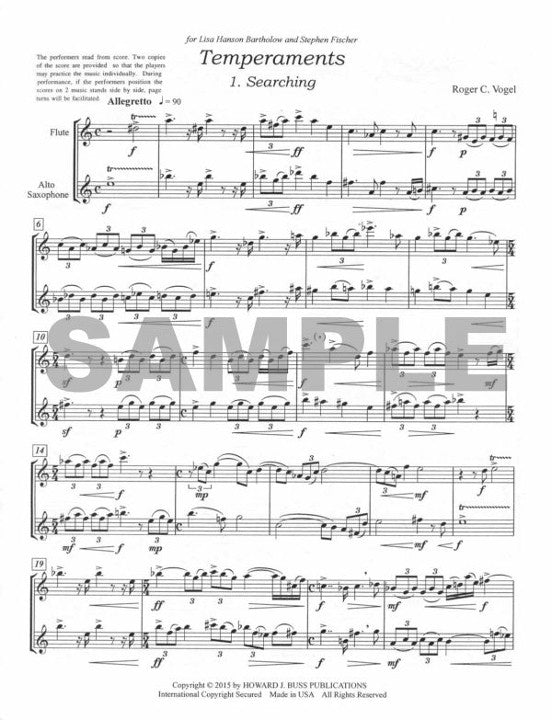 Vogel, RC :: Temperaments