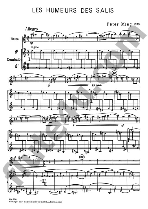 Mieg, P :: Les Humeurs des Salis
