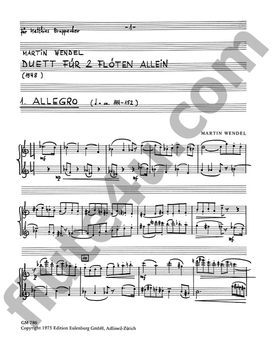 Wendel, M :: Duett