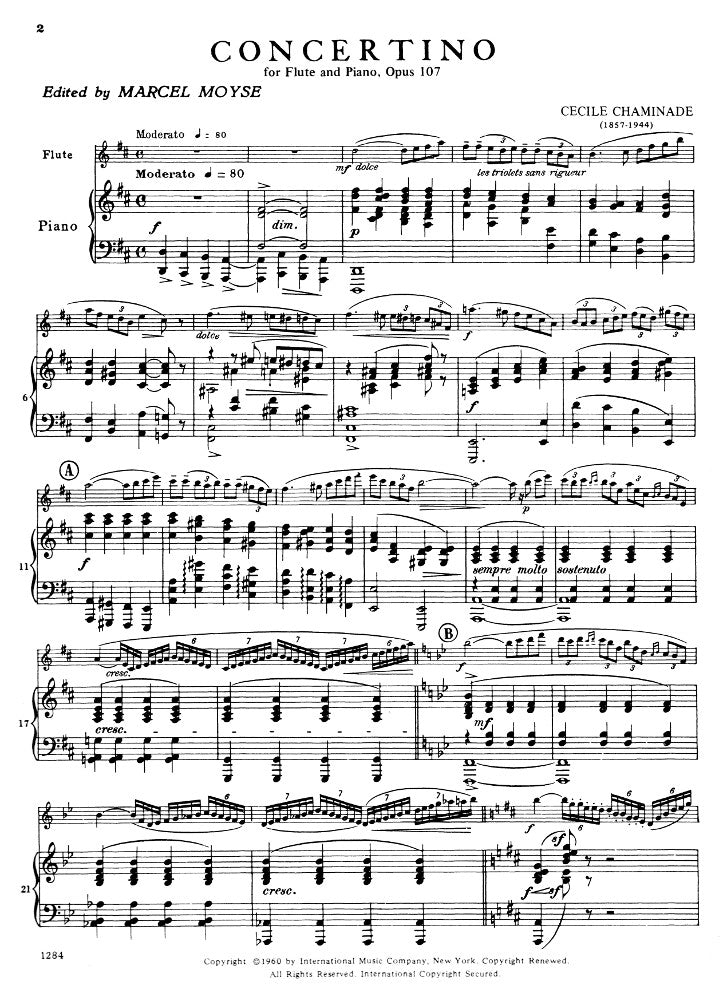 Chaminade, C :: Concertino Opus 107