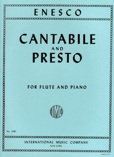 Enesco, G :: Cantabile and Presto