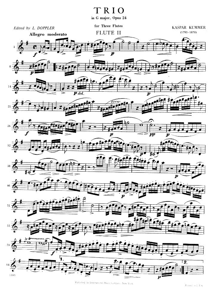 Kummer, K :: Trio in G major, op. 24