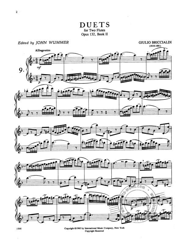 Briccialdi, G :: 16 Duets op. 132, Book II
