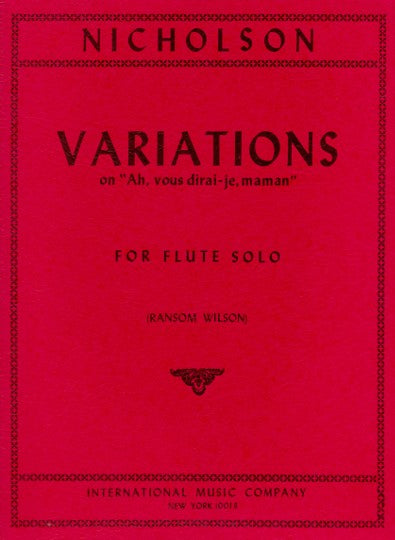 Nicholson, C :: Variations on 'Ah, vous dirai-je, maman'