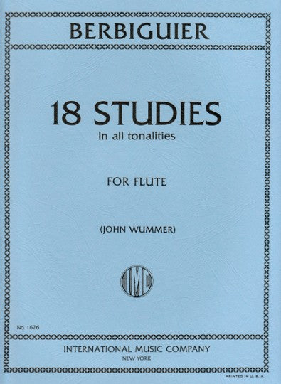 Berbiguier, BT :: 18 Studies