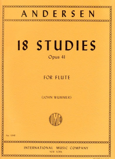 Andersen, J :: 18 Studies op. 41