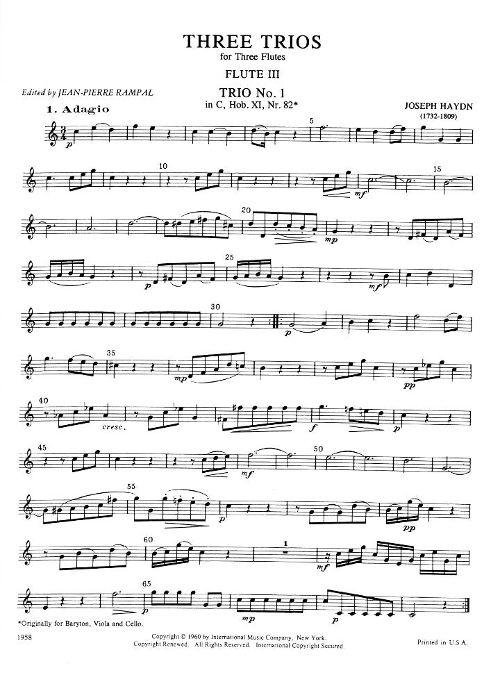 Haydn, J :: Three Trios