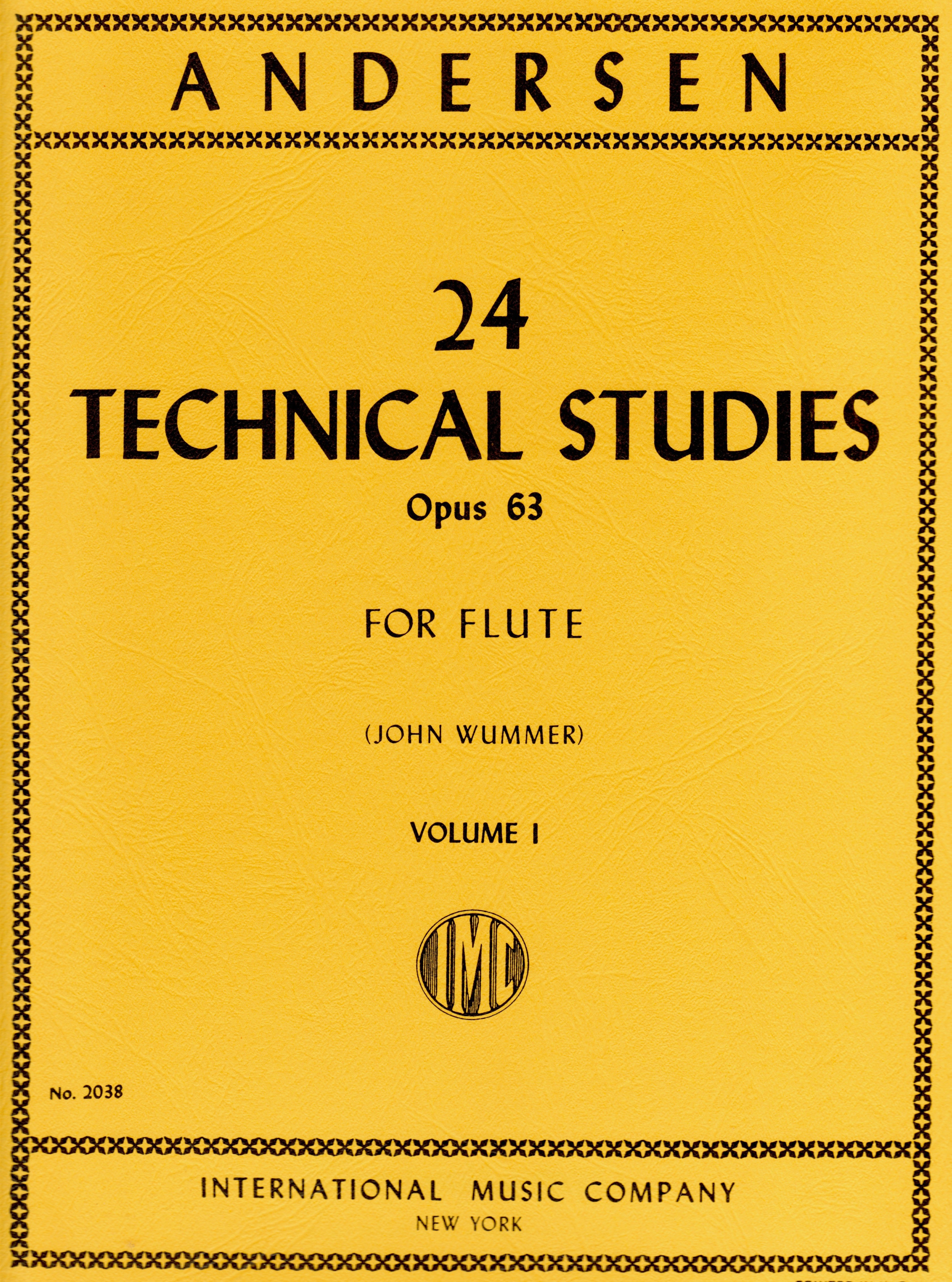 Andersen, J :: 24 Technical Studies op. 63 Volume I