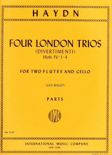 Haydn, J :: Four London Trios (Divertimenti) Hob. IV: 1-4