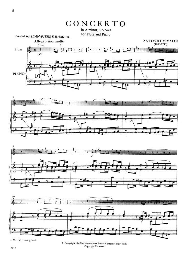 Vivaldi, A :: Concerto in A minor, RV 540