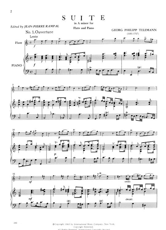 Telemann, GP :: Suite in A minor