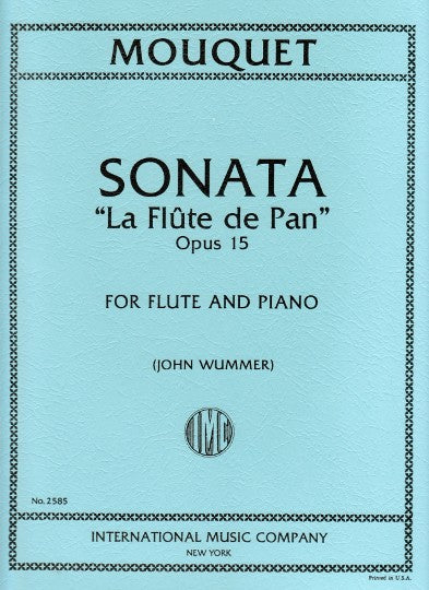 ピカソ、Etudes Pour La Flute De Pan Mouquet, J :: Sonata 'La Flute de Pan' op. 15